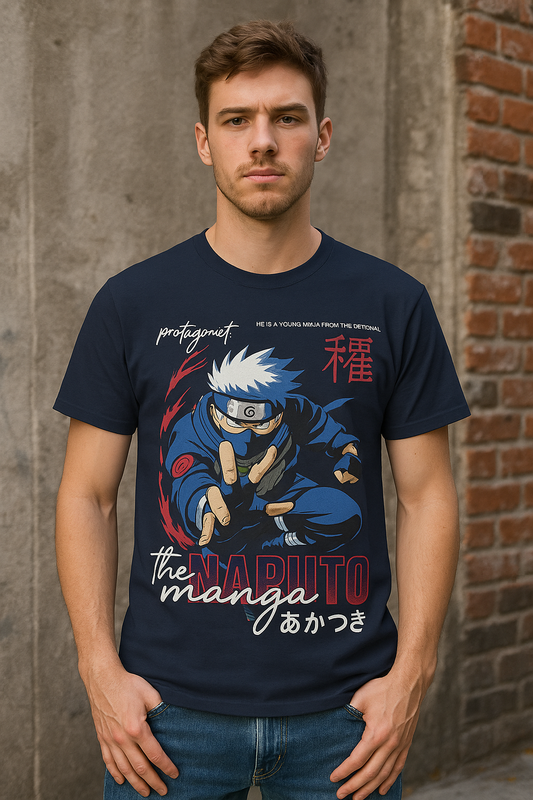 Kakashi Action Pose - Naruto Manga Graphic Tee (Limited Edition) / Unisex